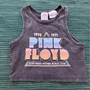 Zara Kids Dark Gray Pink Floyd Tank Top